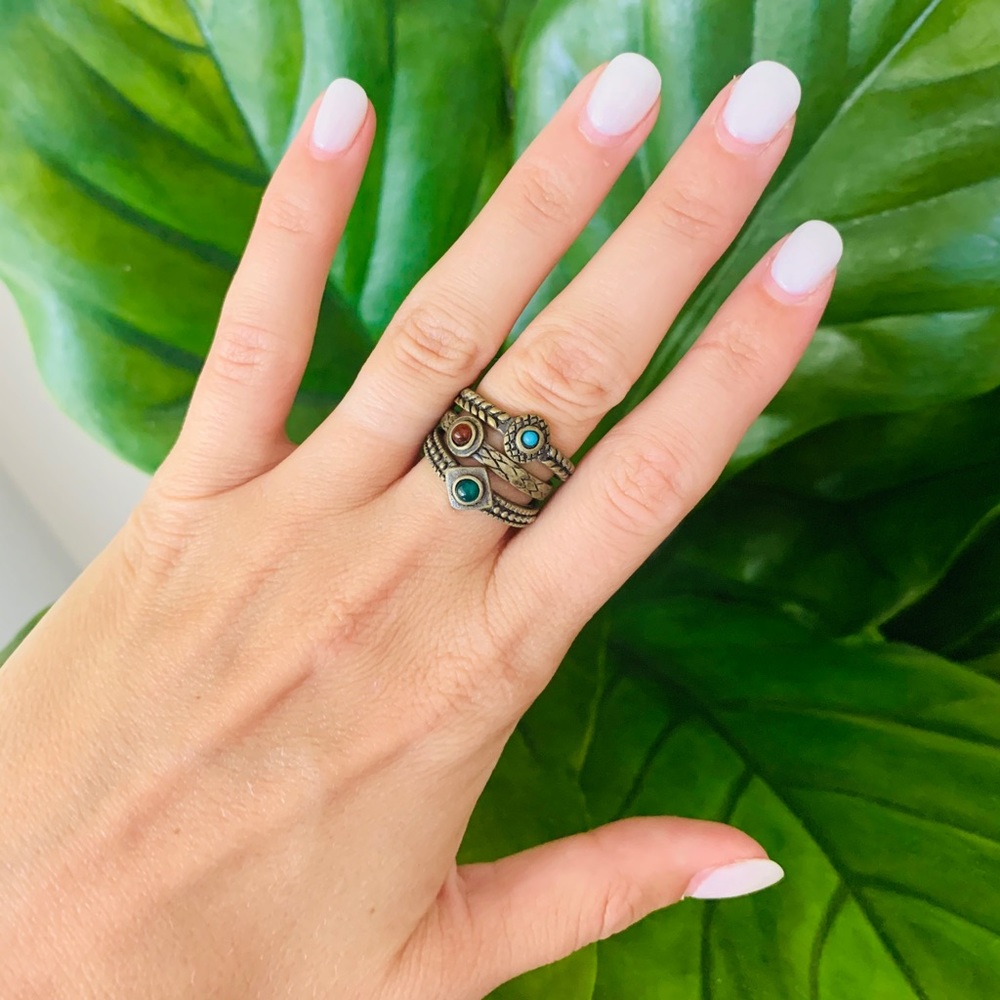 Lucky Brand Stacking Stone Rings
